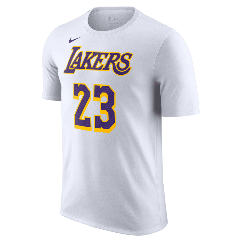 LeBron James Los Angeles Lakers Men's Nike NBA T-Shirt 'White'