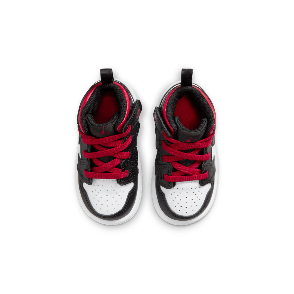 Jordan 1 Mid Alt Baby/Toddler Shoe (TD) 'White/Red/Black'