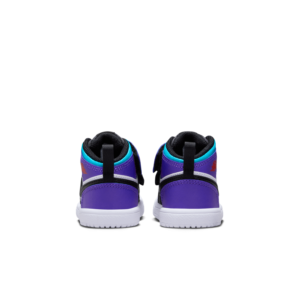 Jordan 1 Mid Alt Baby/Toddler Shoes (TD) 'White/Black/Woncord'
