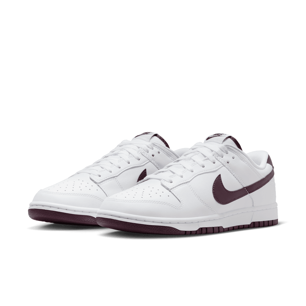 Nike Dunk Low Retro Men's Shoes 'White/Maroon'