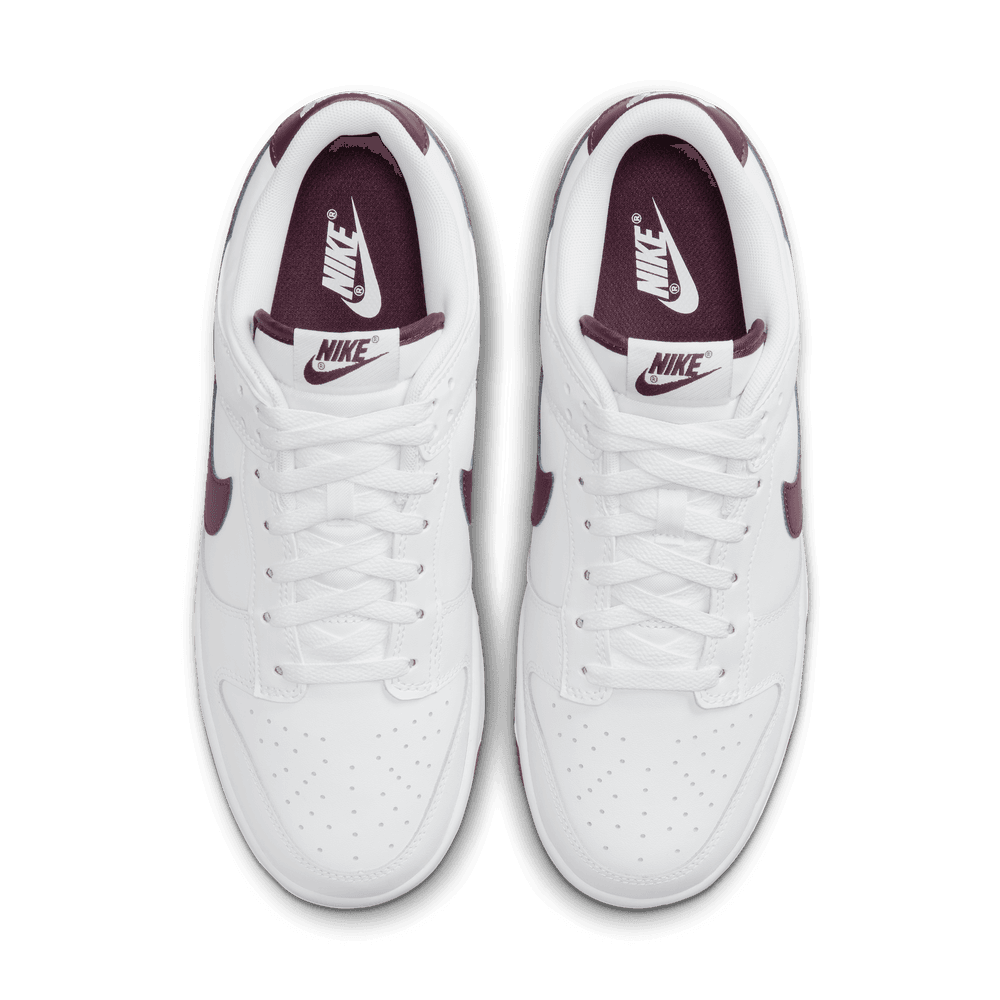 Nike Dunk Low Retro Men's Shoes 'White/Maroon'