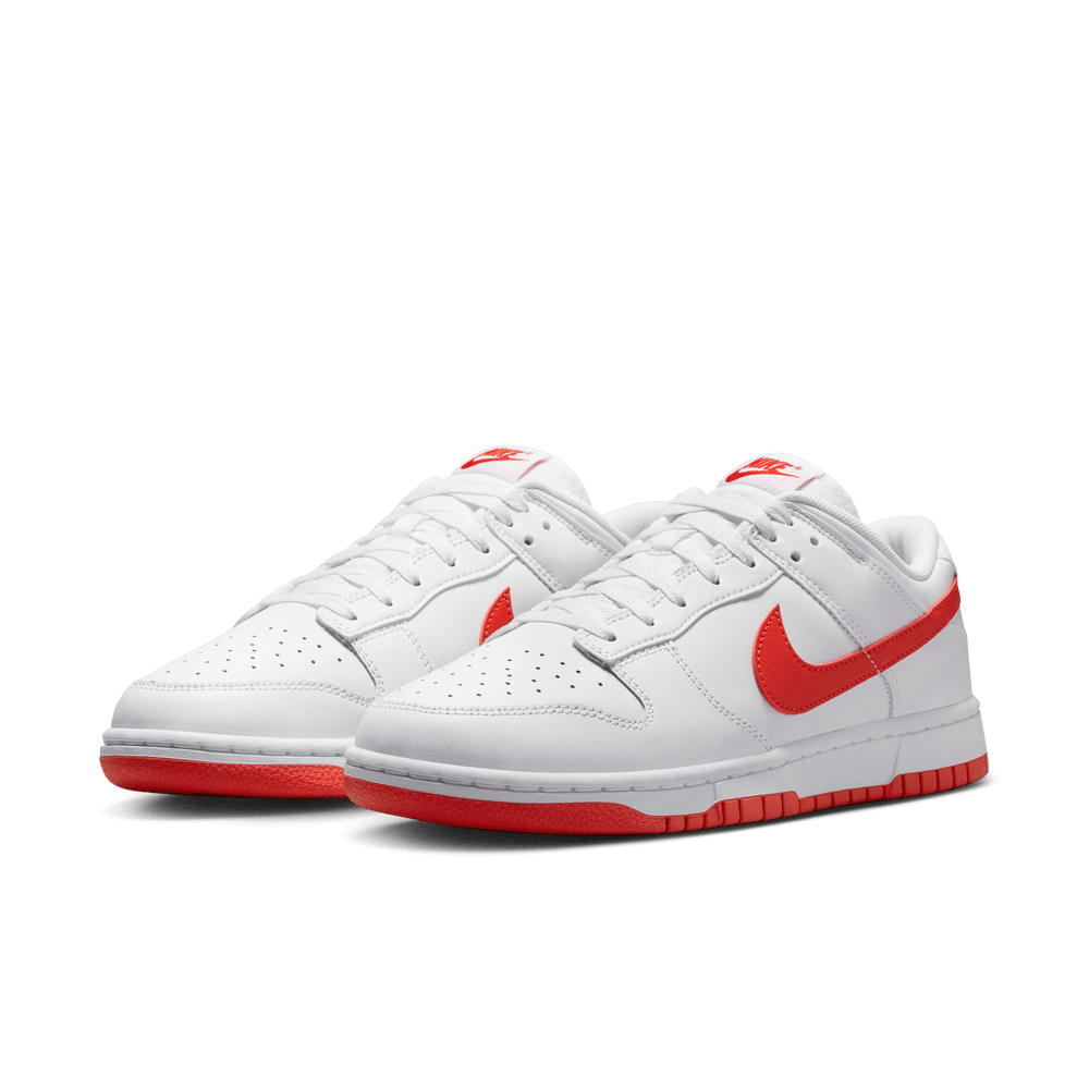 Nike Dunk Low Retro Men's Shoes 'White/Picante Red'