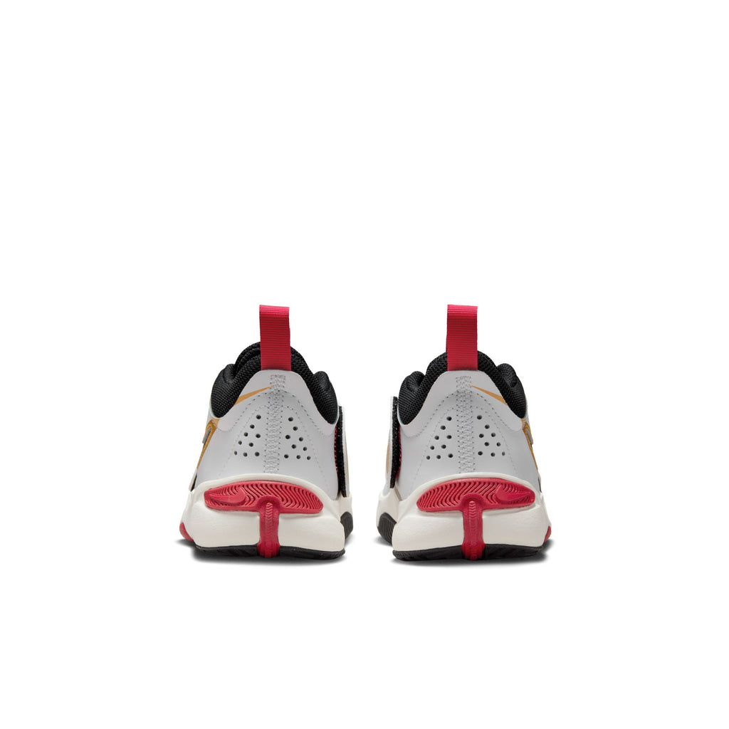 Nike Team Hustle D 11 Little Kids' Shoes (PS)'White/Black/Gold/Red'