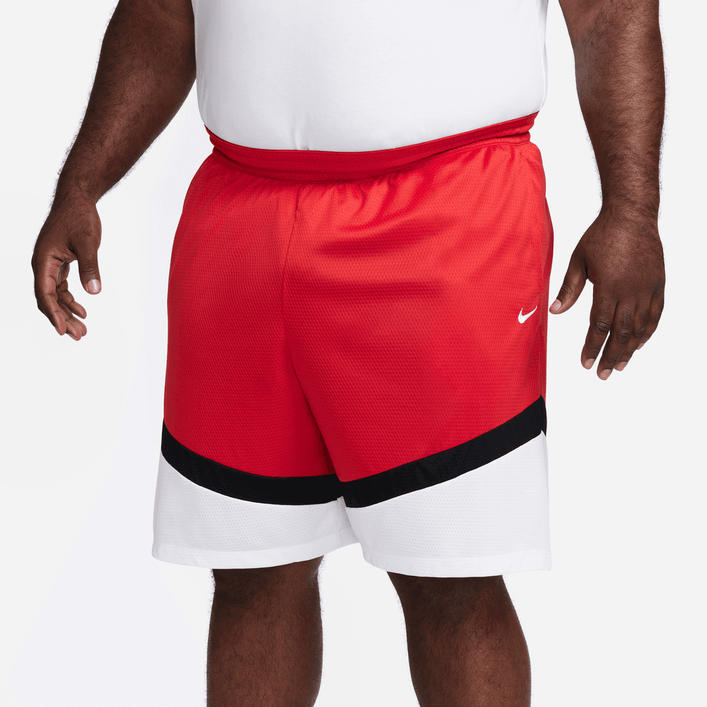 Nike Icon Men's Dri-FIT 8" Basketball Shorts 'Red/White/Black'