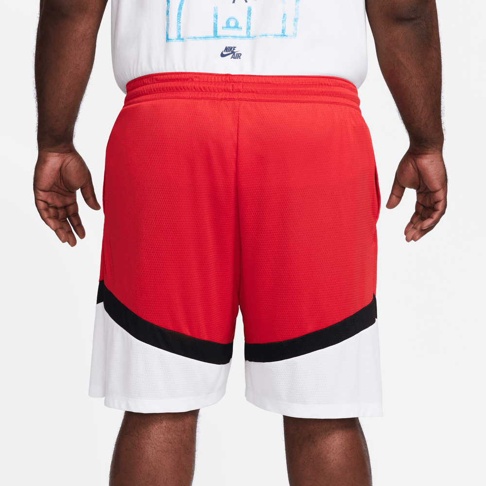 Nike Icon Men's Dri-FIT 8" Basketball Shorts 'Red/White/Black'