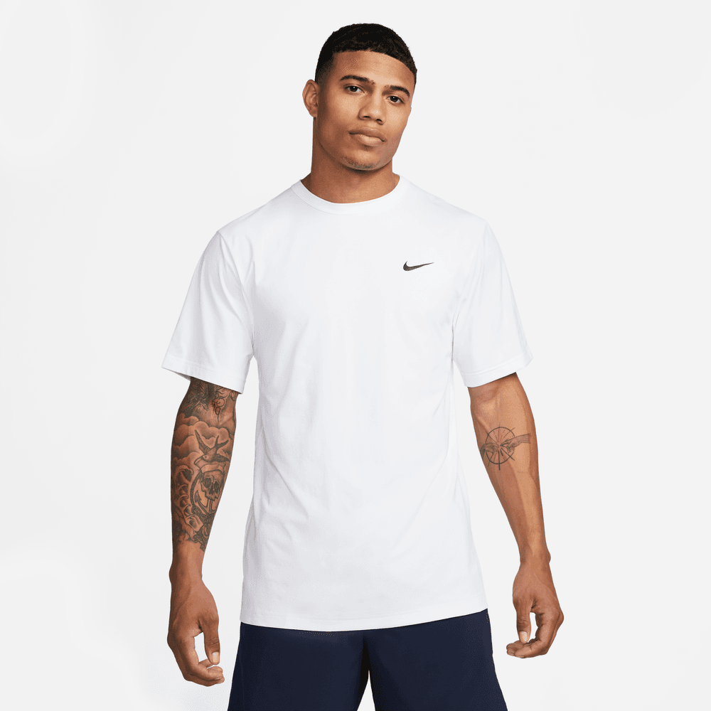 Nike Hyverse Men's Dri-FIT UV Short-Sleeve Versatile Top 'White/Black'