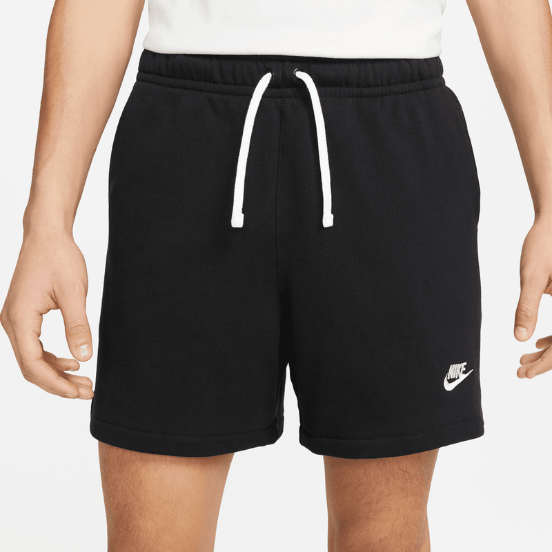 Nike Club Fleece Men's French Terry Flow Shorts 'Black/White'