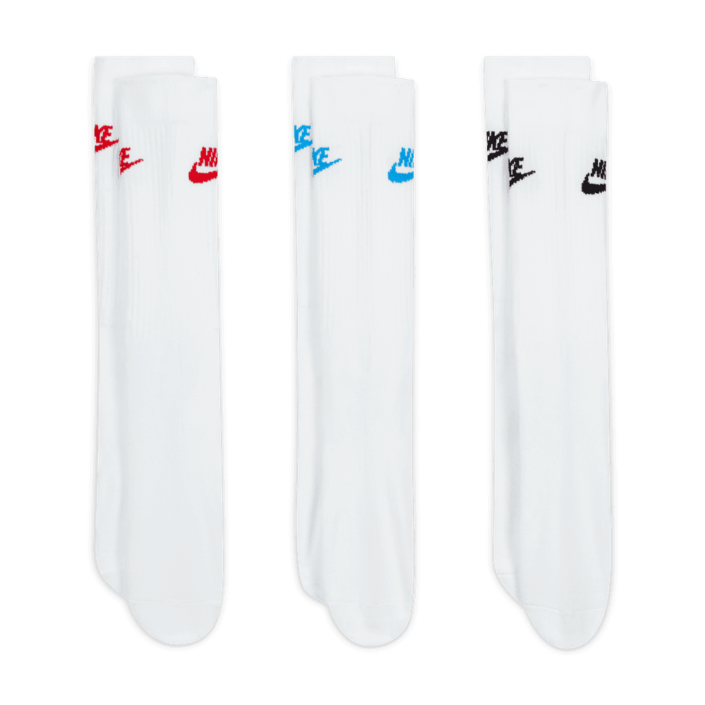 Nike Sportswear Everyday Essential Crew Socks (3 Pairs) 'White/Multi'