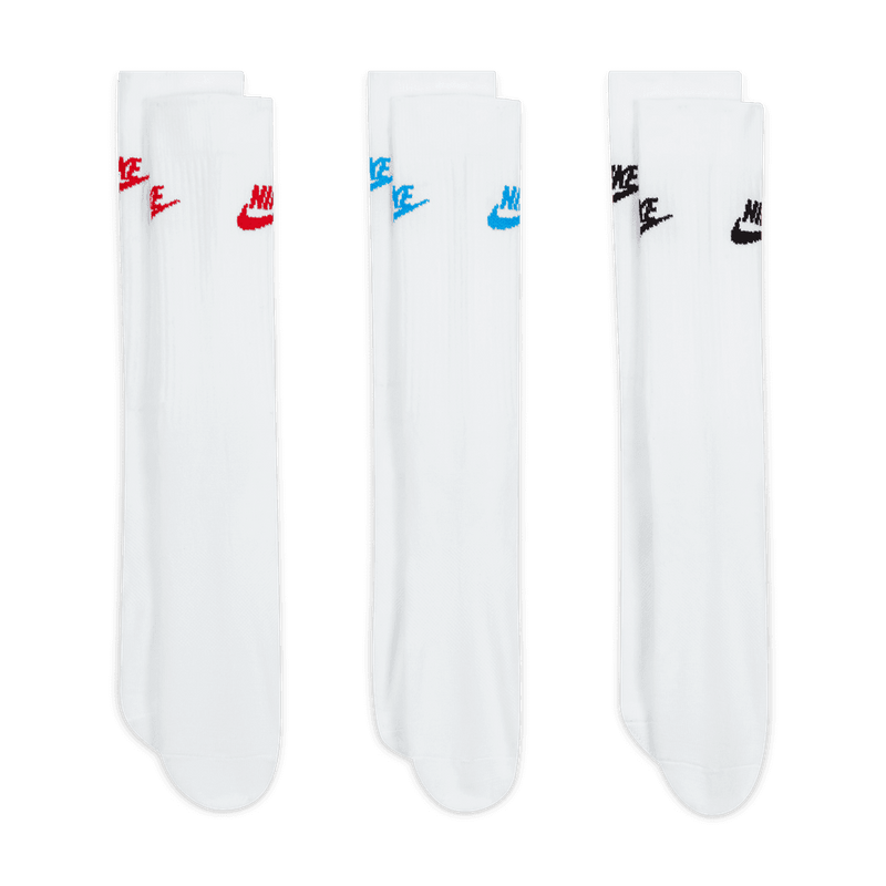 Nike Sportswear Everyday Essential Crew Socks (3 Pairs) 'White/Multi'