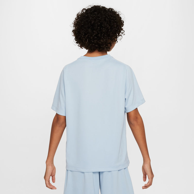 Nike Multi Big Kids' (Boys') Dri-FIT Graphic Training Top 'Armory Blue/White'