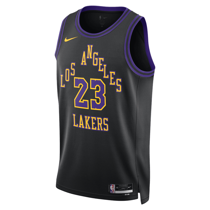 LeBron James Los Angeles Lakers Nike City Edition Swingman Jersey 'Black'