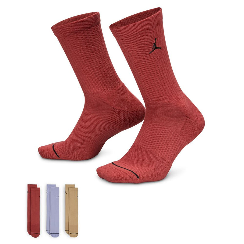 Jordan Everyday Crew Socks (3 pairs) 'Multi'