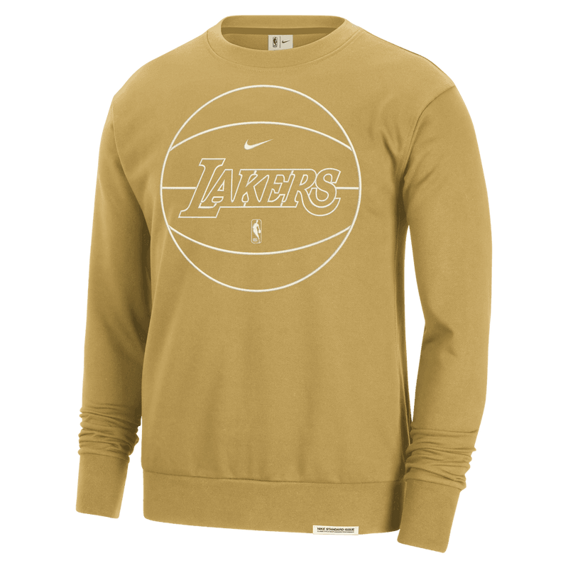 Los Angeles Lakers Nike Standard Men's Crewneck 'Gold/Ivory'