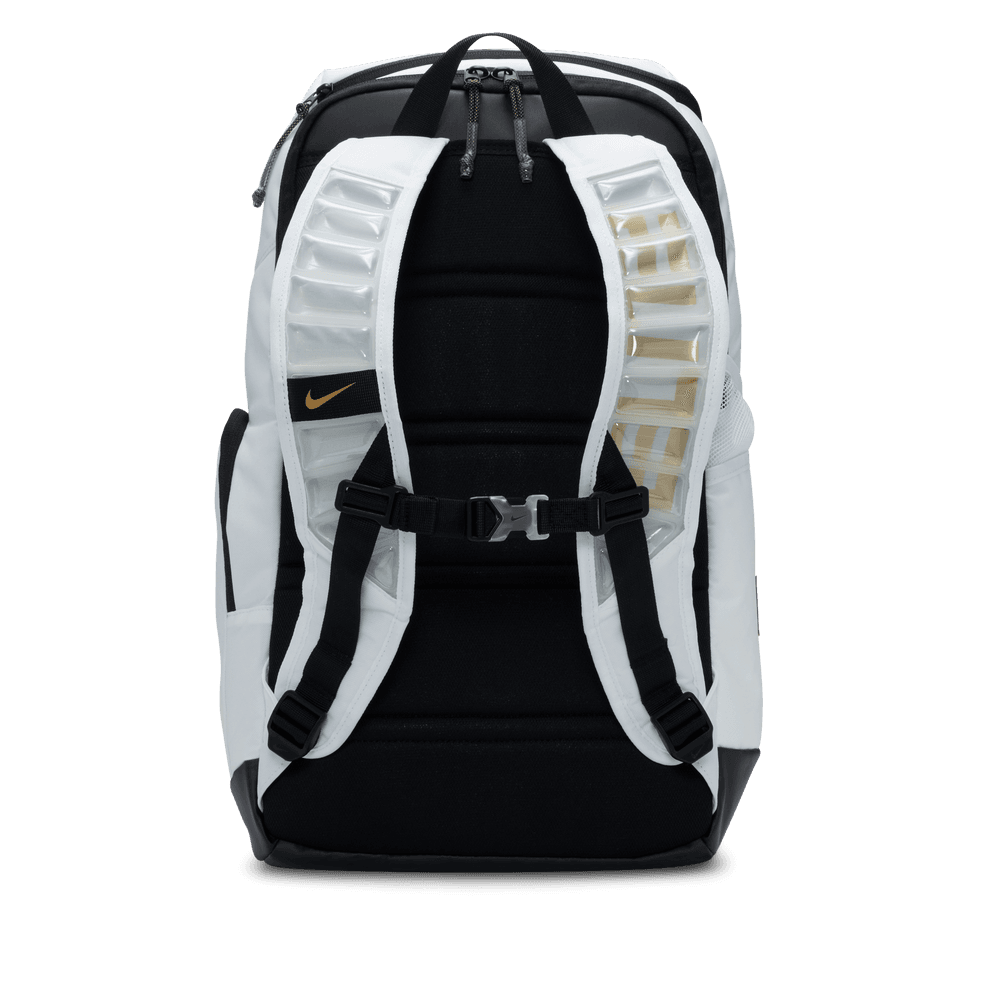 Nike Hoops Elite Backpack 32L White Black Gold Bouncewear