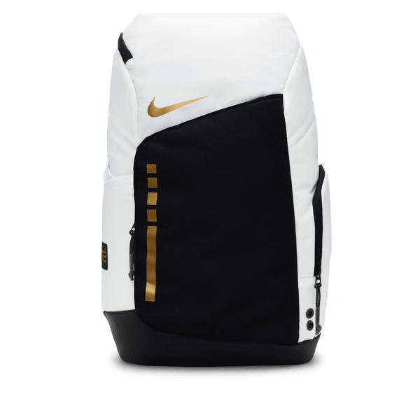 Nike Hoops Elite Backpack 32L White Black Gold Bouncewear
