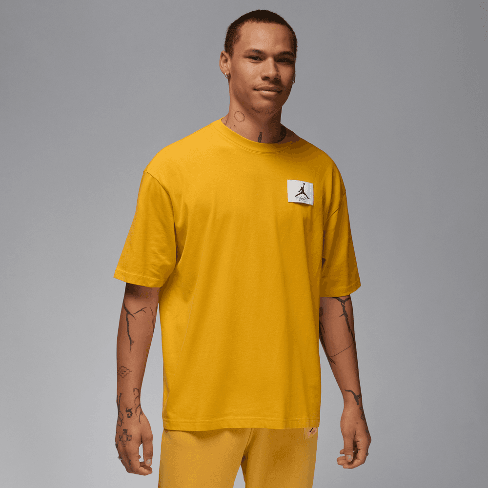 Yellow air jordan shirt hotsell