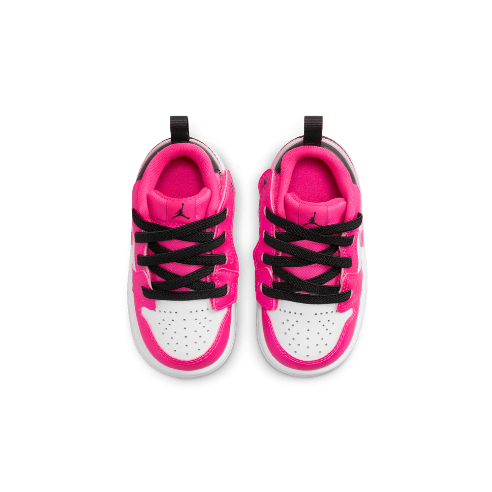 Pink and clearance black toddler jordans