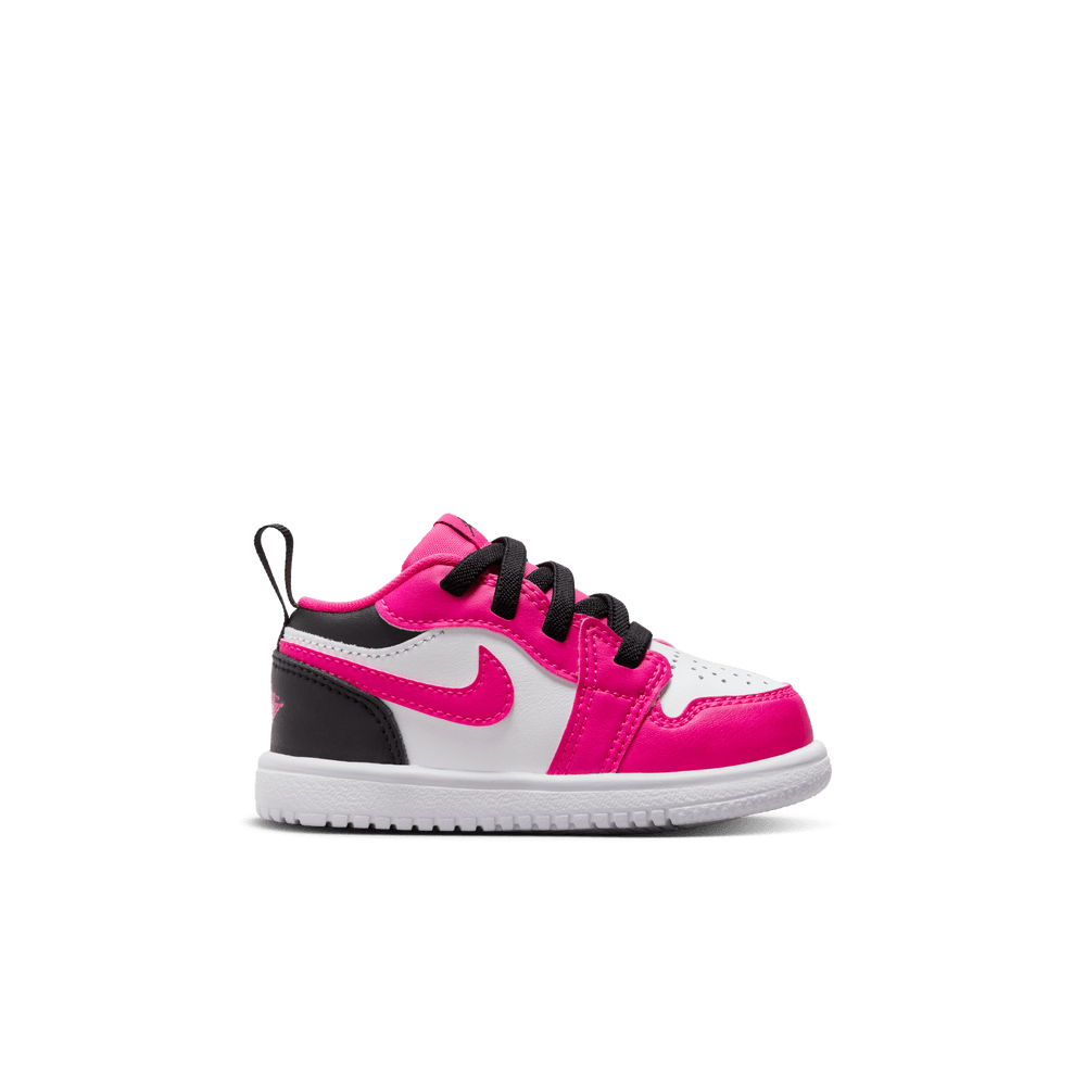 Pink and black toddler jordans outlet