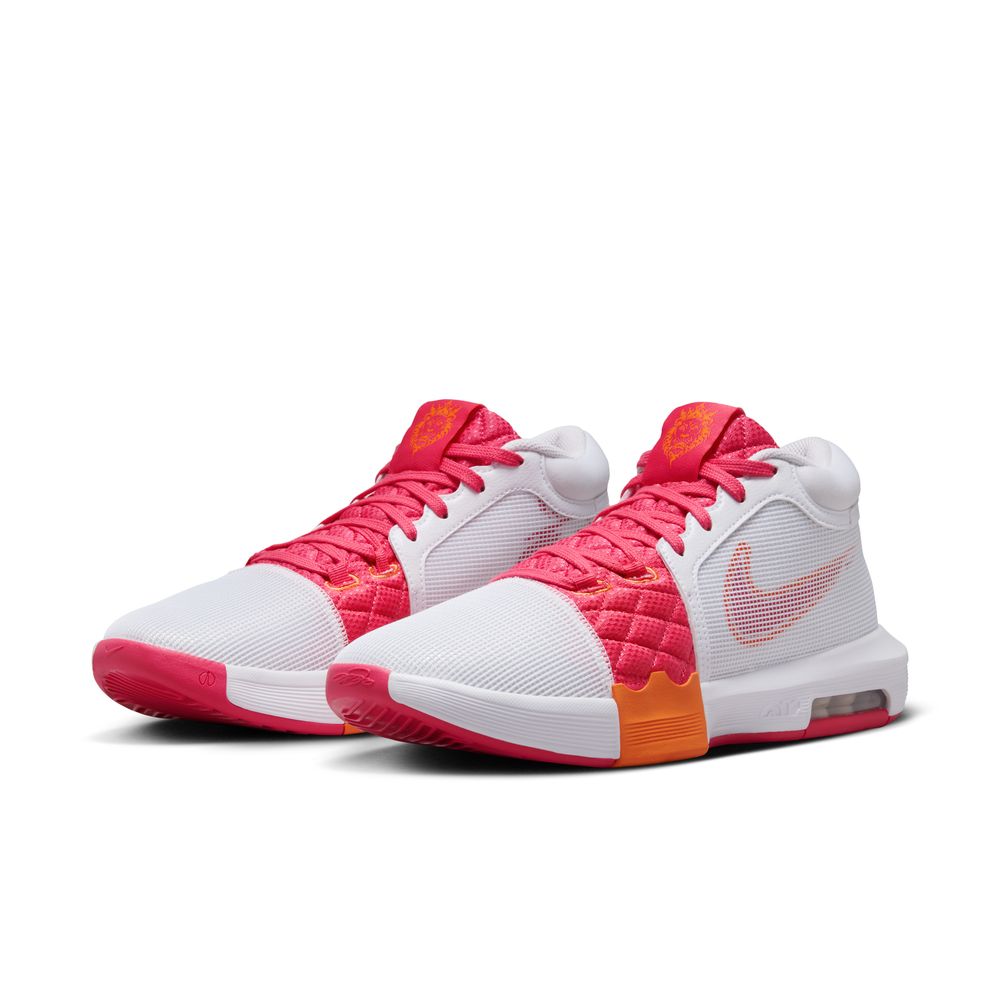 LeBron James LeBron Witness 8 Basketball Shoes 'White/Pink/Mandarin'