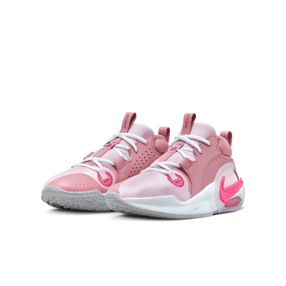 Nike Air Zoom Crossover 2 Big Kids Basketball Shoes GS PinkWhite Bouncewear