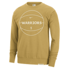 Golden State Warriors Nike Standard Men's Crewneck 'Gold/Ivory'