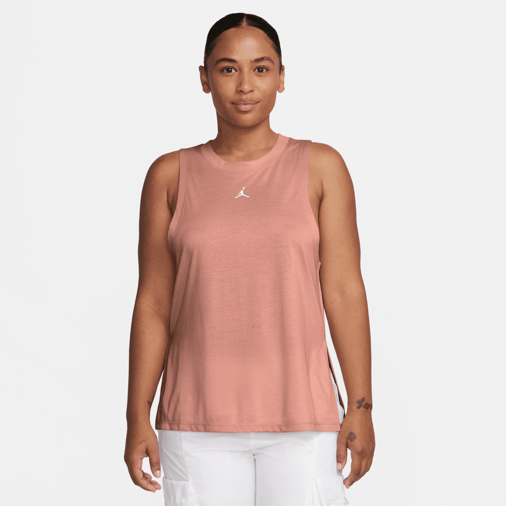 Jordan Sport Women's Diamond Tank Top 'Madder Root/White'