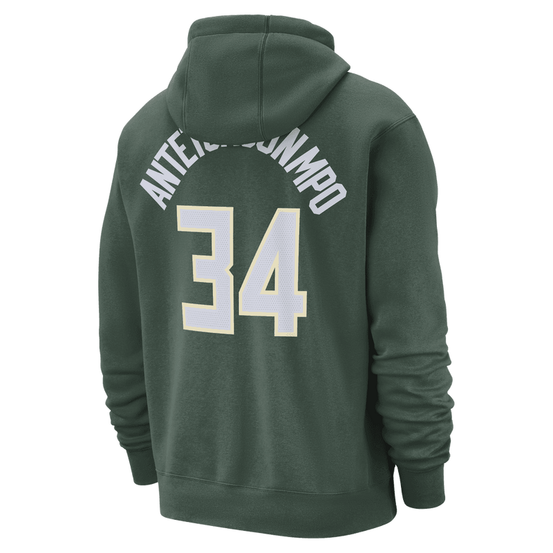 Giannis Antetokounmpo Milwaukee Bucks Club Men's Nike NBA Pullover Hoodie 'Green'