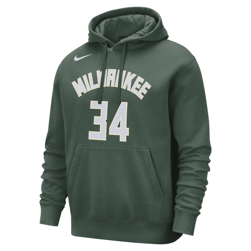 Giannis Antetokounmpo Milwaukee Bucks Club Men's Nike NBA Pullover Hoodie 'Green'
