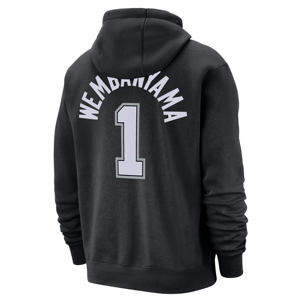 Victor Wembanyama San Antonio Spurs Club Men's Nike NBA Pullover Hoodie 'Balck'