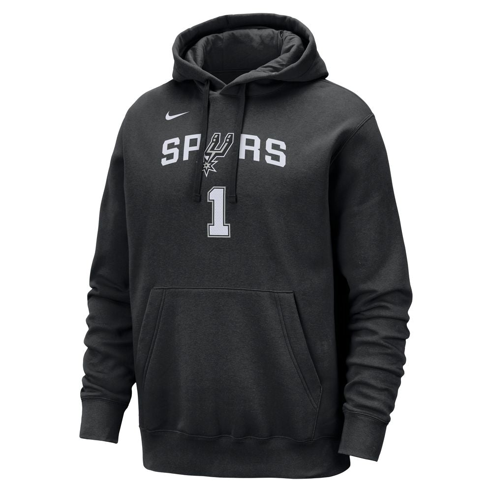 Victor Wembanyama San Antonio Spurs Club Men's Nike NBA Pullover Hoodie 'Balck'