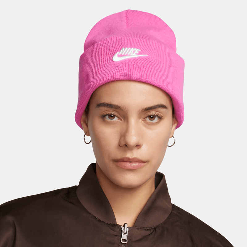 Nike Peak Tall Cuff Futura Beanie 'Pink/White'