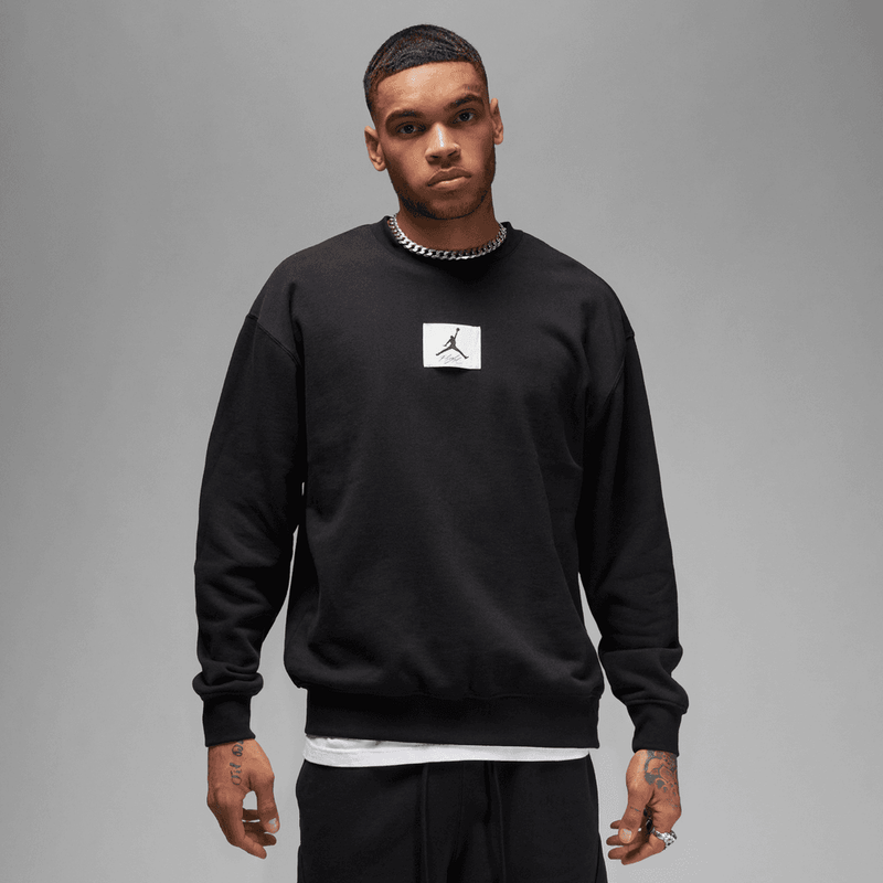 Jordan Essentials Men's Fleece Crewneck Sweatshirt 'Black'