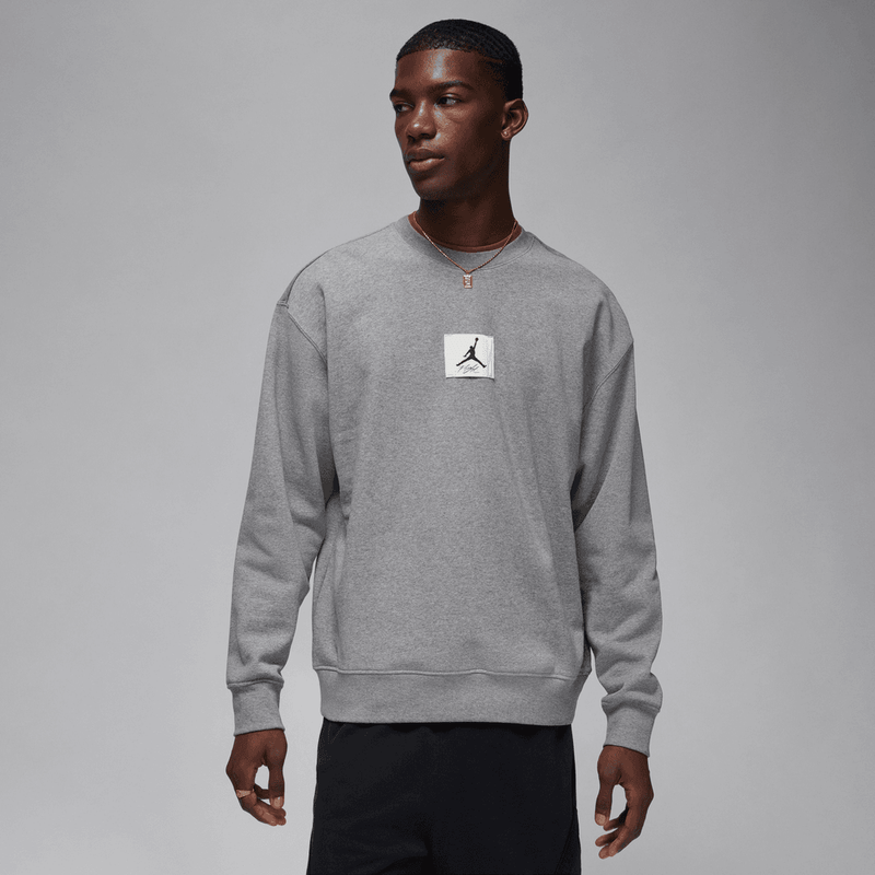 Jordan Essentials Men's Fleece Crewneck Sweatshirt 'Carbon Heather'