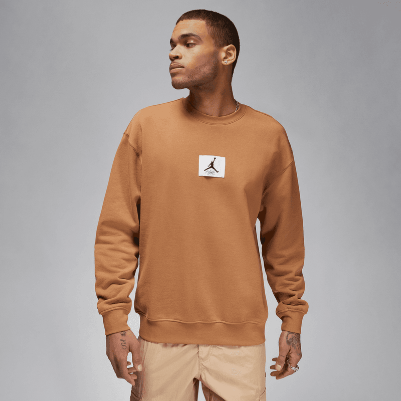 Jordan Essentials Men's Fleece Crewneck Sweatshirt 'Brown'