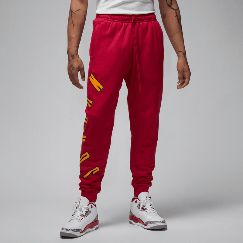 Jordan Flight MVP Men's Fleece Pants 'Cardinal Red/Sail'