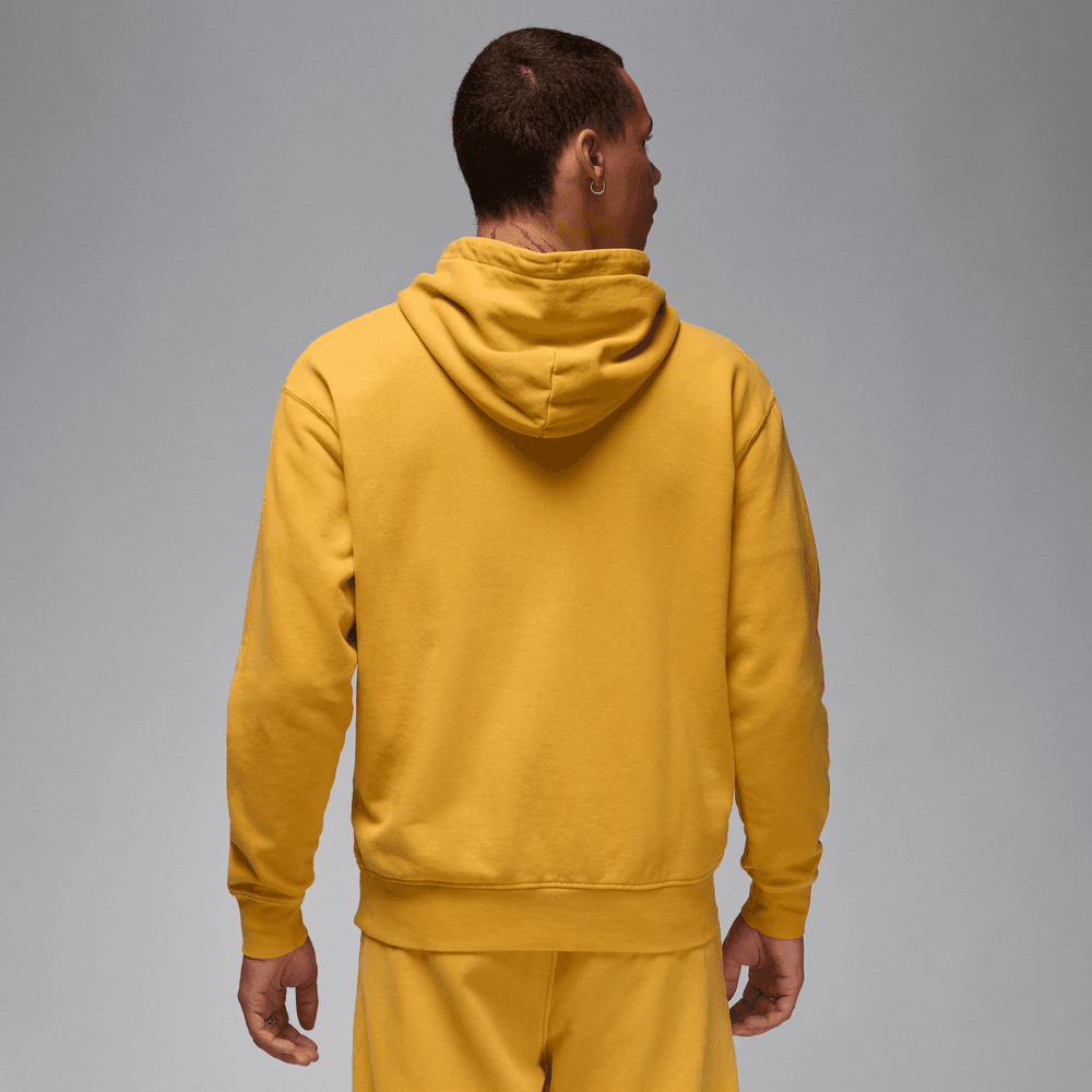 Jordan Essentials Men's Statement Fleece Washed Pullover Hoodie 'Yello