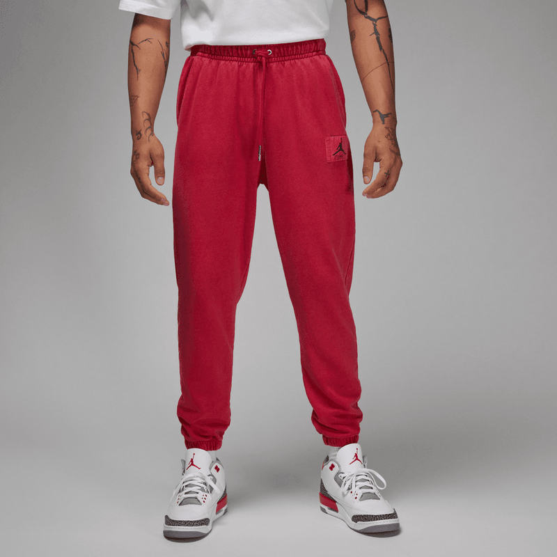Jordan Essentials Men's Fleece Washed Pants 'Cardinal Red'