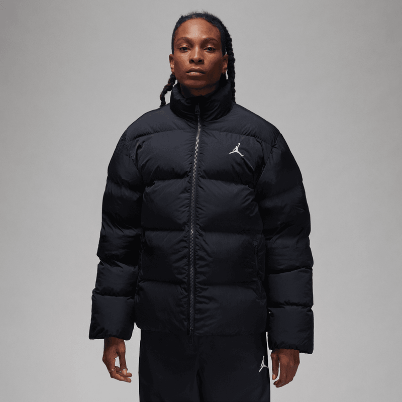 Jordan Essentials Men's Poly Puffer Jacket 'Black/White'
