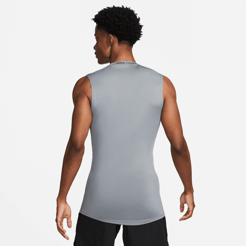 Nike Pro Men's Dri-FIT Tight Sleeveless Fitness Top 'Grey/Black'