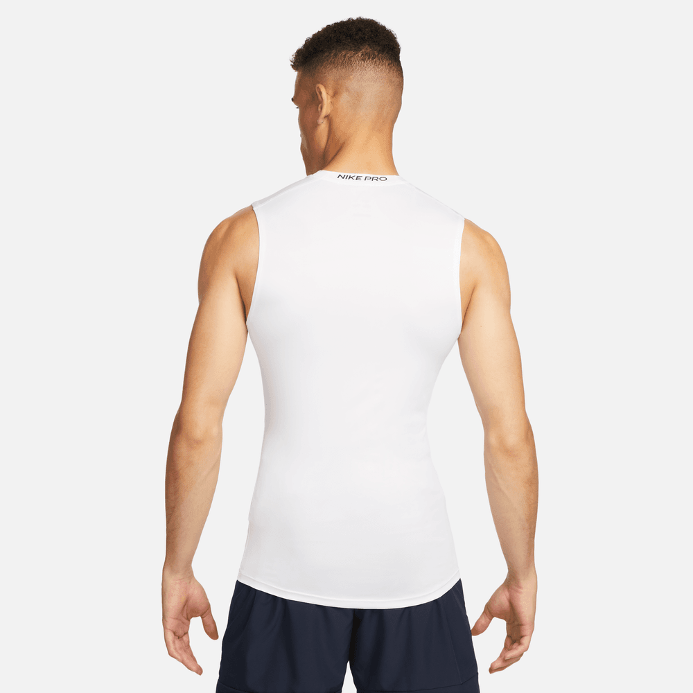 Nike pro sleeveless fitted top shop