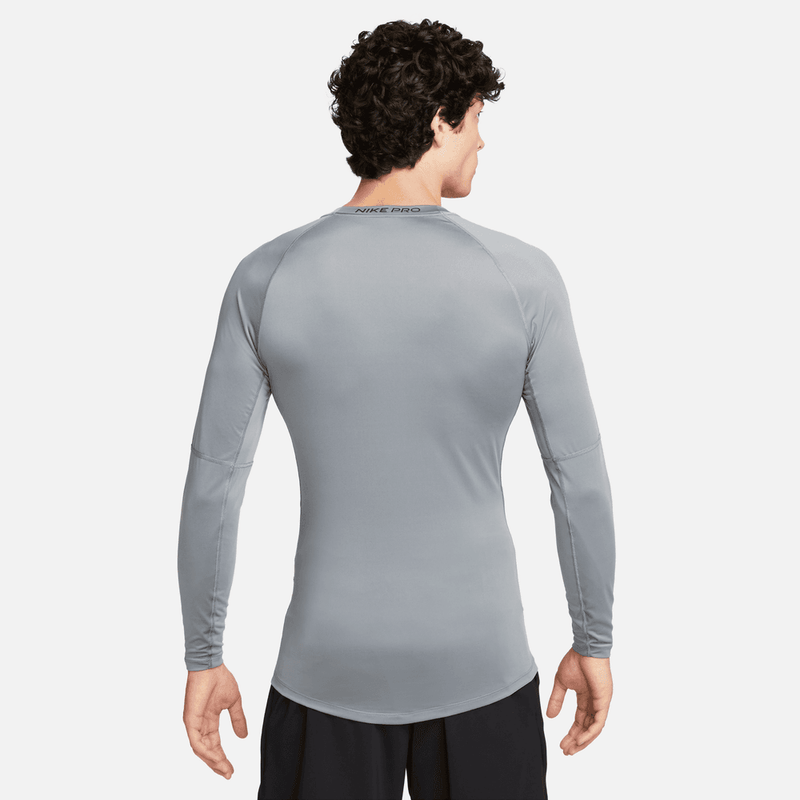 Nike Pro Men's Dri-FIT Tight Long-Sleeve Fitness Top 'Grey/Black'