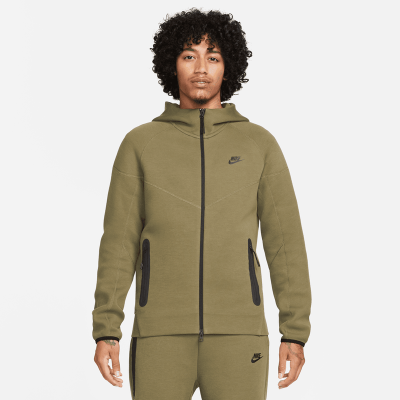 Nike Sportswear Tech Fleece Windrunner Men's Full-Zip Hoodie 'Olive/Black'