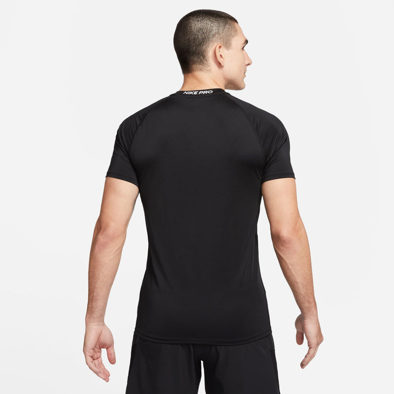 Nike Pro Men's Dri-FIT Slim Short-Sleeve Top 'Black/White'