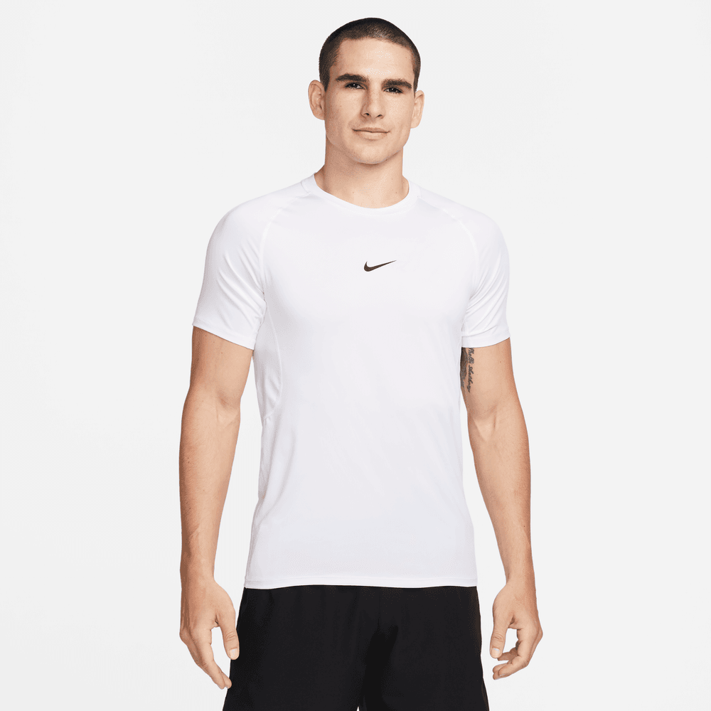 Nike Pro Men's Dri-FIT Slim Short-Sleeve Top 'White/Black'
