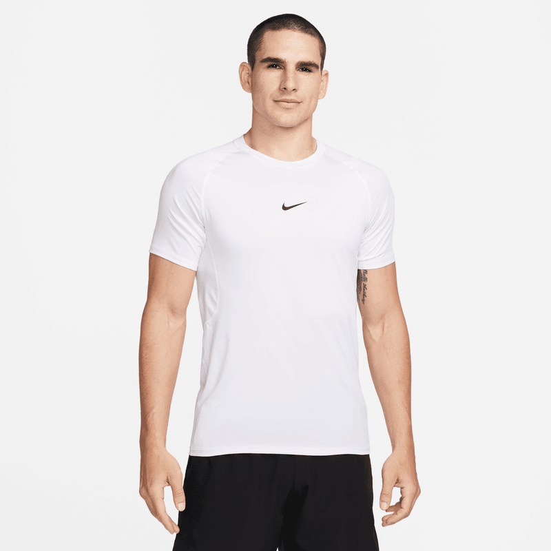 Nike Pro Men's Dri-FIT Slim Short-Sleeve Top 'White/Black'