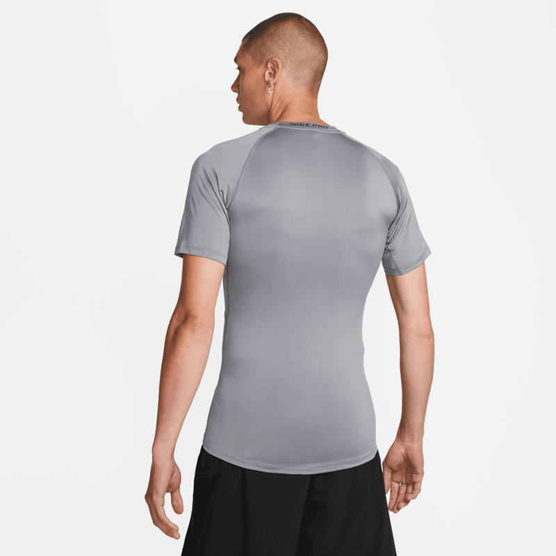 Nike Pro Men's Dri-FIT Tight Short-Sleeve Fitness Top 'Grey/Black'