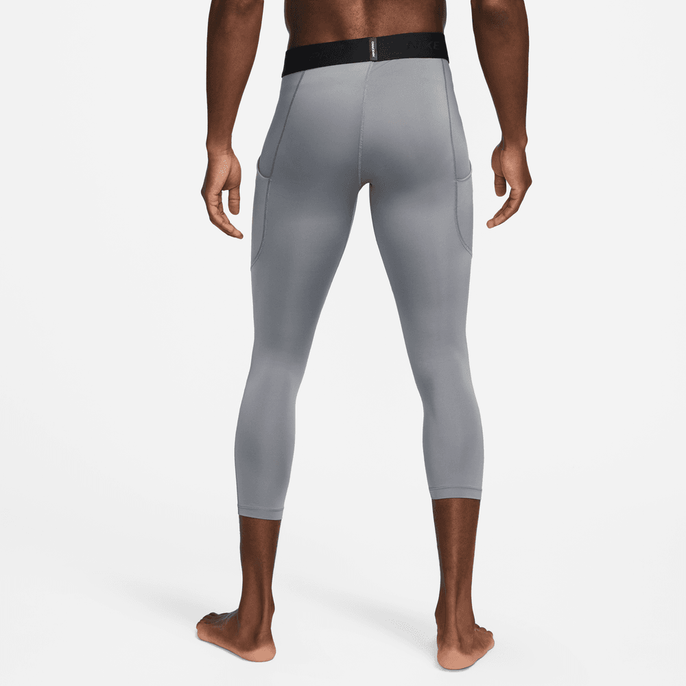 Nike Pro Men's Dri-FIT 3/4-Length Fitness Tights 'Grey/Black'