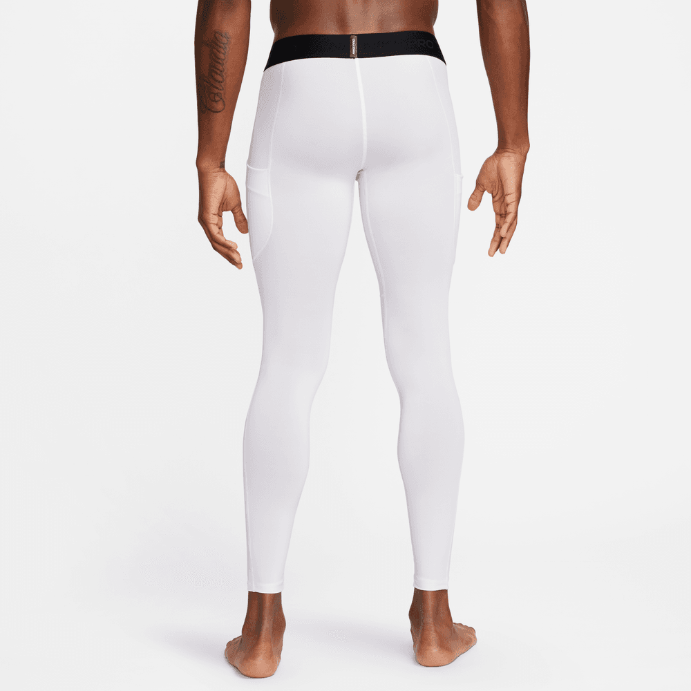 Nike Pro Men's Dri-FIT Fitness Tights 'White/Black'