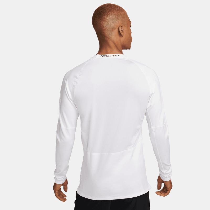 Nike Pro Warm Men's Long-Sleeve Top 'White/Black'