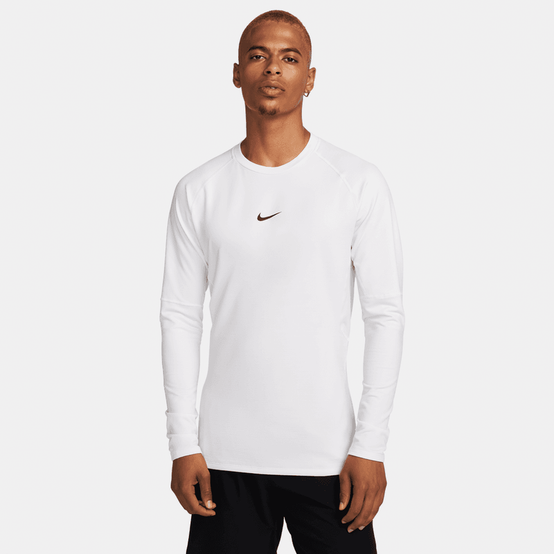 Nike Pro Warm Men's Long-Sleeve Top 'White/Black'
